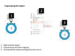 Stop watch with business icons flat powerpoint design