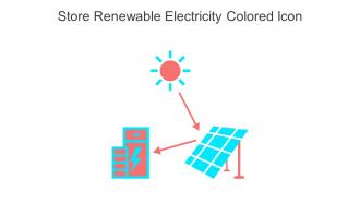 Store Renewable Electricity Colored Icon In Powerpoint Pptx Png And Editable Eps Format