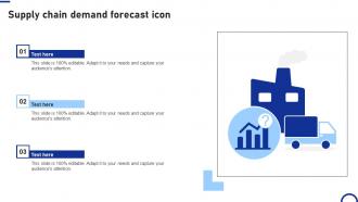 Supply Chain Demand Forecast Icon