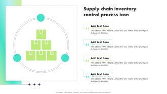 Supply Chain Inventory Control Process Icon