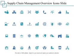 Supply chain management overview icons slide ppt powerpoint presentation file outline