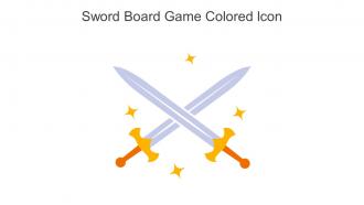 Sword Board Game Colored Icon In Powerpoint Pptx Png And Editable Eps Format