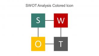 SWOT Analysis Colored Icon In Powerpoint Pptx Png And Editable Eps Format