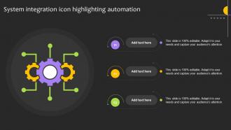 System Integration Icon Highlighting Automation