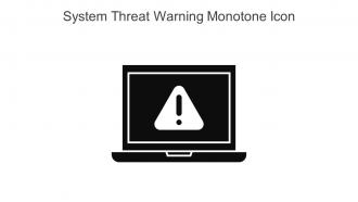 System Threat Warning Monotone Icon In Powerpoint Pptx Png And Editable Eps Format