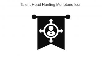 Talent Head Hunting Monotone Icon In Powerpoint Pptx Png And Editable Eps Format