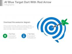 Target board with icons for business target selection powerpoint slides