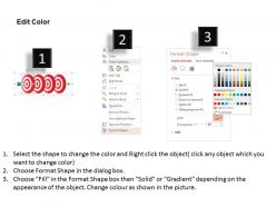 Target borads on arrow with technical and finance icons flat powerpoint design
