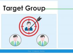 Target group demographic product representing business marketing
