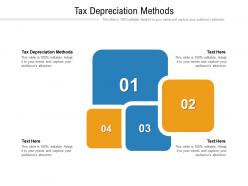 Tax depreciation methods ppt powerpoint presentation icon gallery cpb