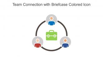 Team Connection With Briefcase Colored Icon In Powerpoint Pptx Png And Editable Eps Format
