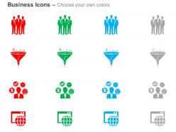 Team funnel process business man website optimization ppt icons graphics