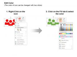 Team leader organizational chart male female team members ppt icons graphics