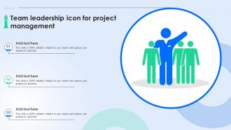 Team Leadership Icon For Project Management
