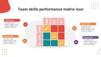 Team Skills Performance Matrix Icon PPT Slide