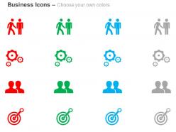 Teamwork process control management target achievement ppt icons graphics