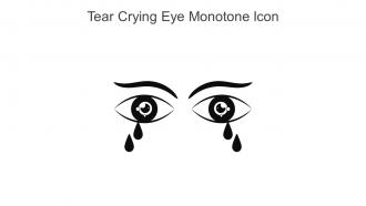 Tear Crying Eye Monotone Icon In Powerpoint Pptx Png And Editable Eps Format