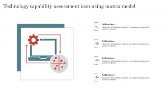 Technology Capability Assessment Icon Using Matrix Model