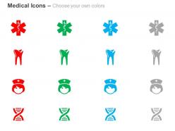 Teeth health nurse dna ppt icons graphics