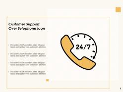 Telephone Icon Customer Support Smart Speech Bubble Video Conferencing