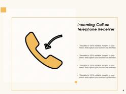 Telephone Icon Customer Support Smart Speech Bubble Video Conferencing