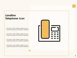 Telephone Icon Customer Support Smart Speech Bubble Video Conferencing