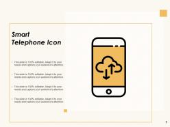 Telephone Icon Customer Support Smart Speech Bubble Video Conferencing