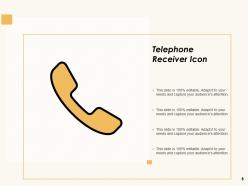 Telephone Icon Customer Support Smart Speech Bubble Video Conferencing