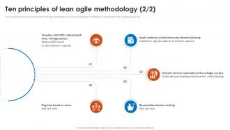 Ten Principles Of Lean Agile Methodology Ppt Icon Infographic Template Aesthatic Editable