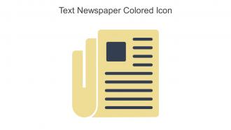 Text Newspaper Colored Icon In Powerpoint Pptx Png And Editable Eps Format
