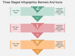 Tf three staged infographics banners and icons flat powerpoint design