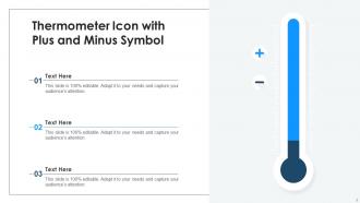 Thermometer icon powerpoint ppt template bundles