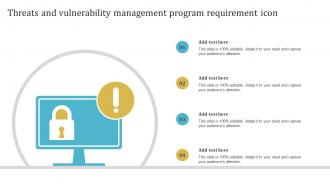 Threats And Vulnerability Management Program Requirement Icon