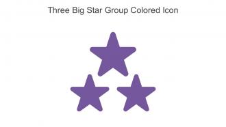 Three Big Star Group Colored Icon In Powerpoint Pptx Png And Editable Eps Format