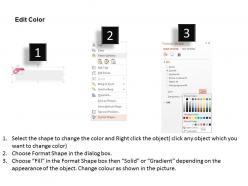 Three text boxes with ribbons and icons flat powerpoint design