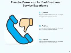 Thumbs Down Icon Experience Disappointing Customer Service Product