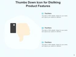 Thumbs Down Icon Experience Disappointing Customer Service Product
