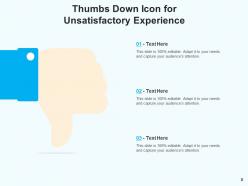 Thumbs Down Icon Experience Disappointing Customer Service Product