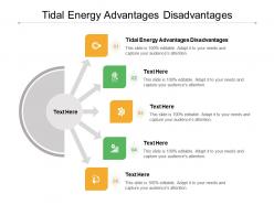 Tidal energy advantages disadvantages ppt powerpoint presentation icon rules cpb