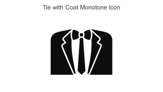 Tie With Coat Monotone Icon In Powerpoint Pptx Png And Editable Eps Format