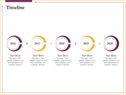 Timeline 2016 to 2020 n234 ppt powerpoint presentation icons