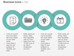 To dos folder idea generation schedule ppt icons graphics