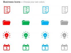 To dos folder idea generation schedule ppt icons graphics