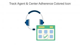 Track Agent And Center Adherence Colored Icon In Powerpoint Pptx Png And Editable Eps Format