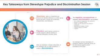 Training module on diversity and inclusion - understanding stereotype, prejudice, discrimination
