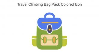 Travel Climbing Bag Pack Colored Icon In Powerpoint Pptx Png And Editable Eps Format