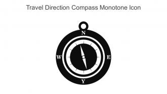 Travel Direction Compass Monotone Icon In Powerpoint Pptx Png And Editable Eps Format