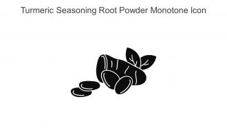 Turmeric Seasoning Root Powder Monotone Icon In Powerpoint Pptx Png And Editable Eps Format