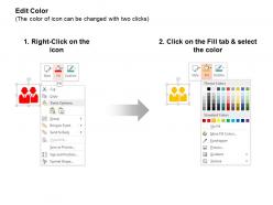 Two business men number one leader meeting team management process ppt icons graphics