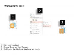 Two data folders process control time management resume ppt icons graphics